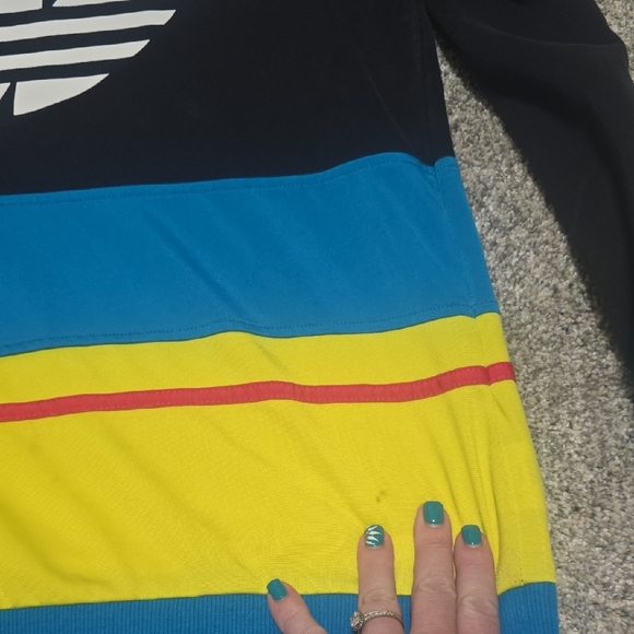 ADIDAS● SZ LRG ● MULTI COLOR SWEATER AS SEEN ON SNOOP DOG - Picture 9 of 10